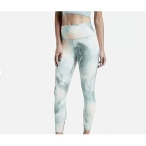 Athleta Elation 7/8 Tight Printed Marine Minimalistic Grey Leggings Size Small